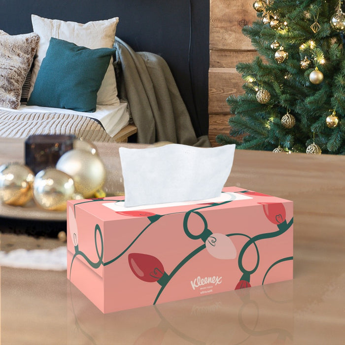 Kleenex Holiday Ultra Soft Facial Tissue - 4pk/120ct