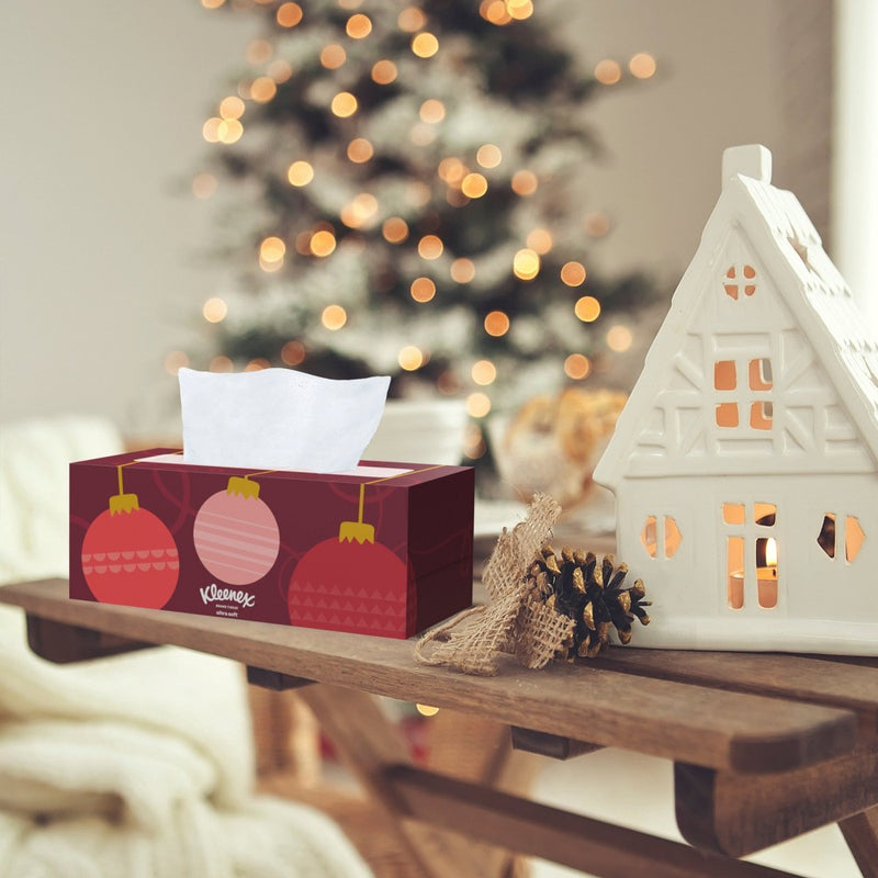 Kleenex Holiday Ultra Soft Facial Tissue - 4pk/120ct