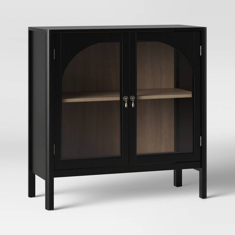 New Bedford 2 Door Accent Cabinet Black - Threshold™ (LOCAL PICKUP ONLY)