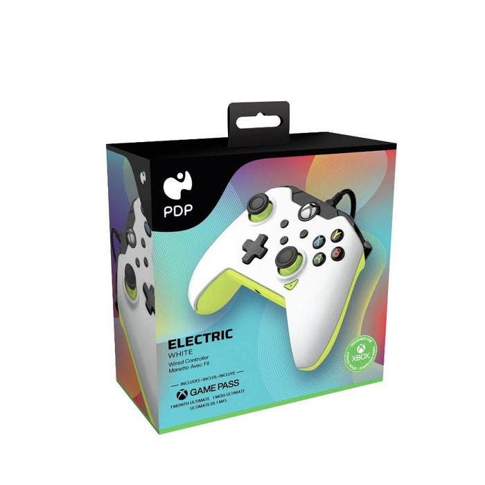 PDP Wired Gaming Controller for Xbox Series X|S/Xbox One - Electric White *NEW*