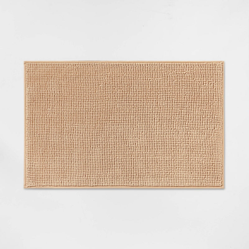 20"x32" Everyday Chenille Bath Rug Tan - Room Essentials™