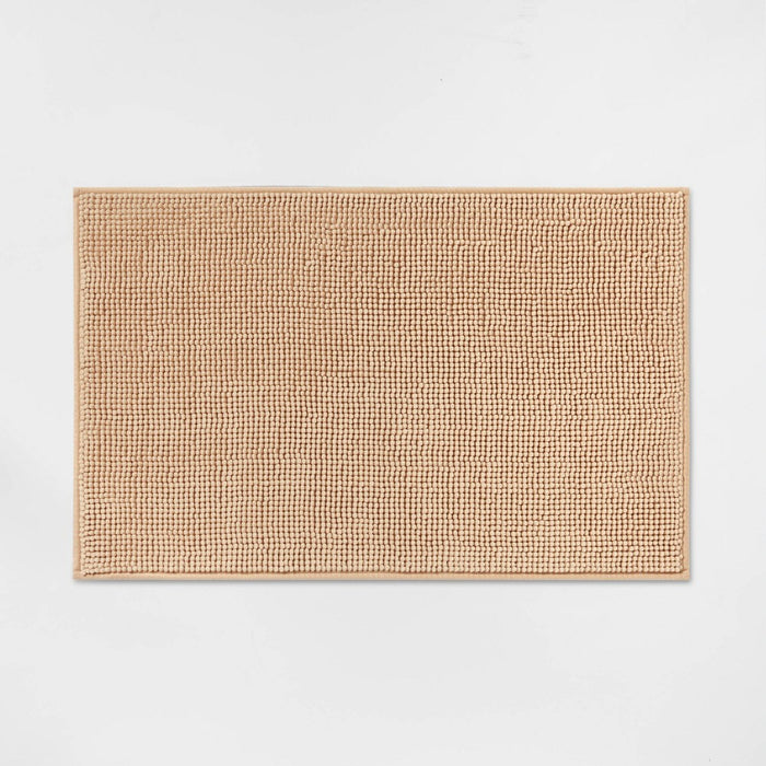 20"x32" Everyday Chenille Bath Rug Tan - Room Essentials™