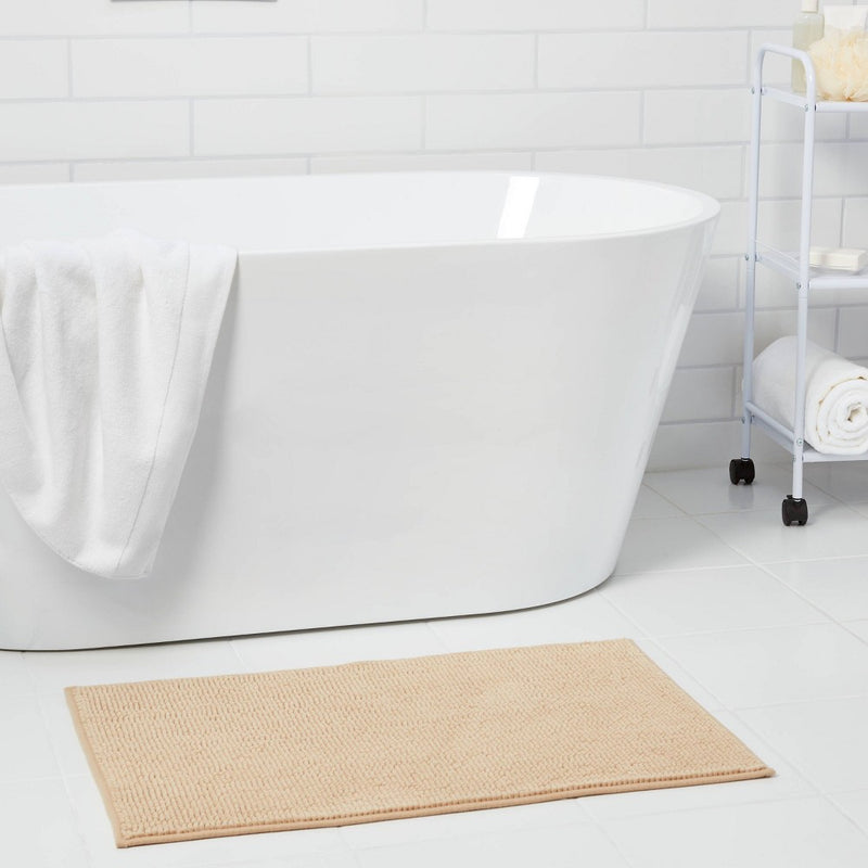 20"x32" Everyday Chenille Bath Rug Tan - Room Essentials™