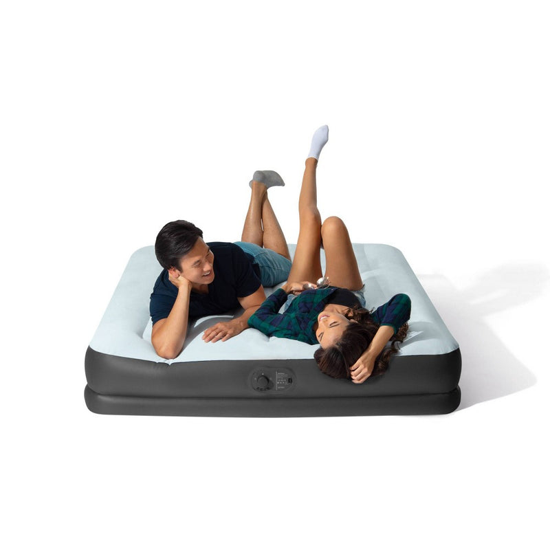 Intex Mid Rise 12" Air Mattress with Electric Pump - Queen