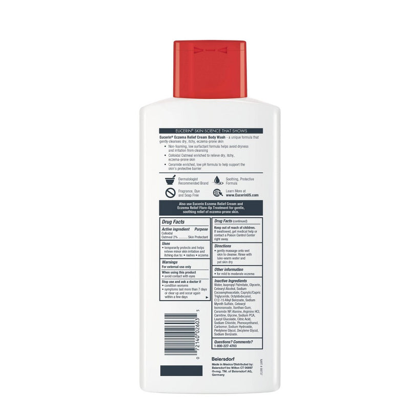 Eucerin Eczema Relief Cream & Body Wash Gentle Cleanser - 13.5 fl oz