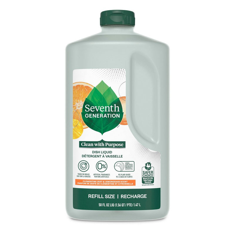 Seventh Generation Dish Liquid Soap - Lemongrass & Clementine - 50 fl oz