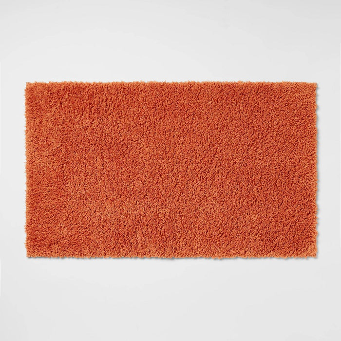 20"x34" Antimicrobial Bath Rug Orange - Threshold™