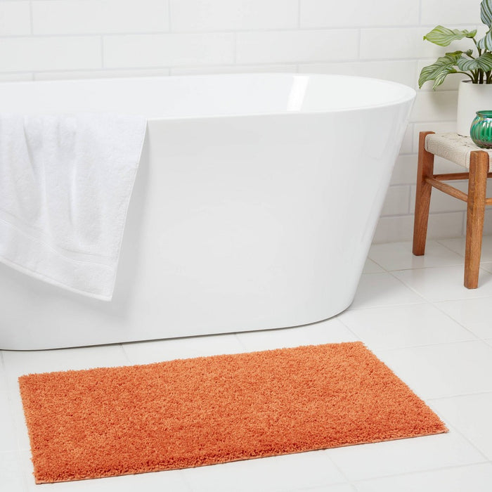 20"x34" Antimicrobial Bath Rug Orange - Threshold™