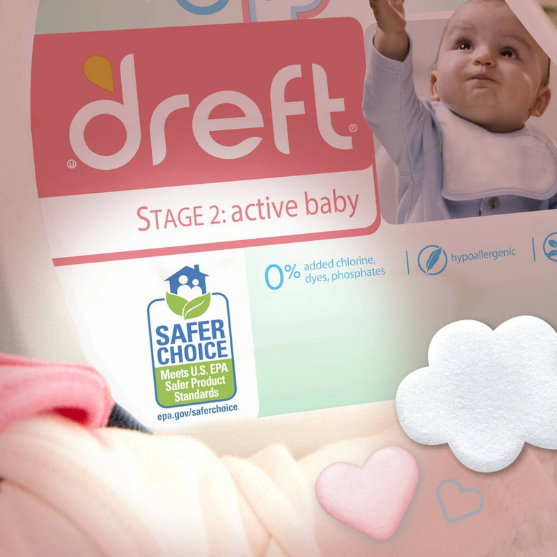 Dreft Stage 2: Active Baby Liquid Laundry Detergent - 165 fl oz