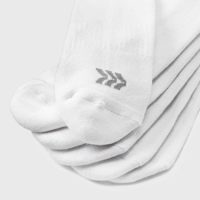 Men's Active Crew Socks 6pk - All in Motion™ White 6-12