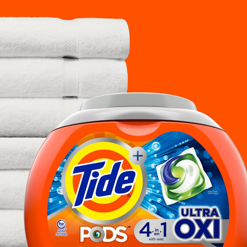 Tide Pods Ultra Oxi Laundry Detergent Pacs - 57ct