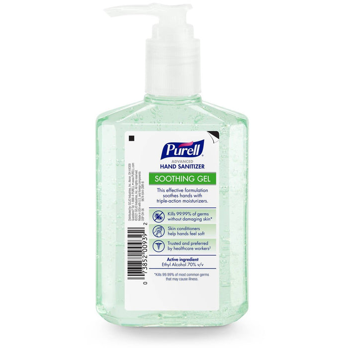 Purell Advanced Hand Sanitizer Soothing Gel with Aloe and Vitamin E - 8 fl oz