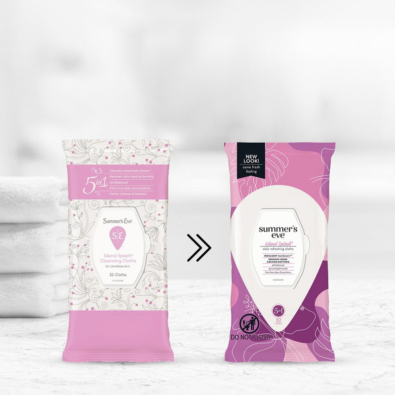 Summer's Eve Island Splash Feminine Wipes - 32ct