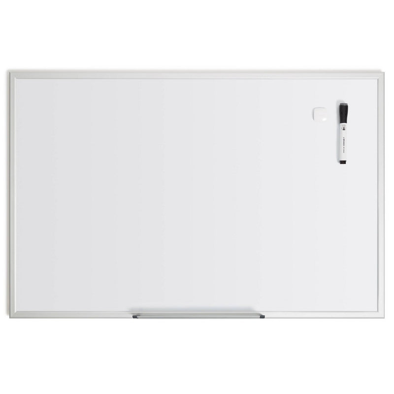 U Brands 23"x35" Magnetic Dry Erase Board Silver Frame with Marker (LOCAL PICKUP ONLY)