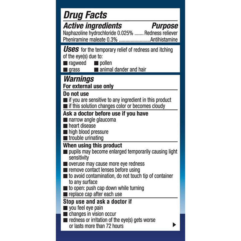 Alcon Naphcon-A Eye Allergy Relief Eye Drops - 0.5oz