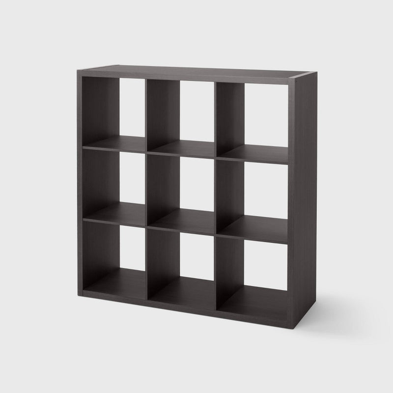 9 Cube Organizer Black Oak - Brightroom™ (LOCAL PICKUP ONLY)