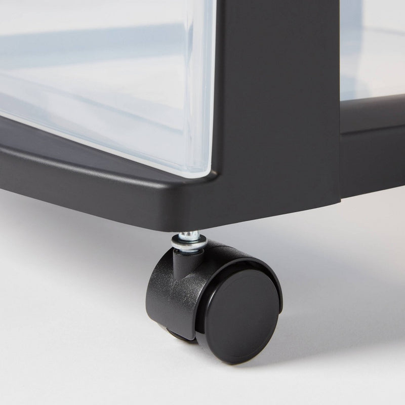 3 Drawer Medium Cart Black - Brightroom™ (LOCAL PICKUP ONLY)