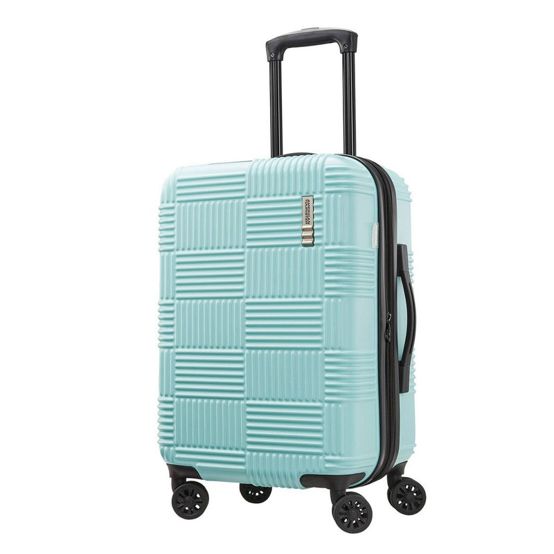 American Tourister NXT Checkered Hardside Carry On Spinner Suitcase - Mint Green (LOCAL PICKUP ONLY)