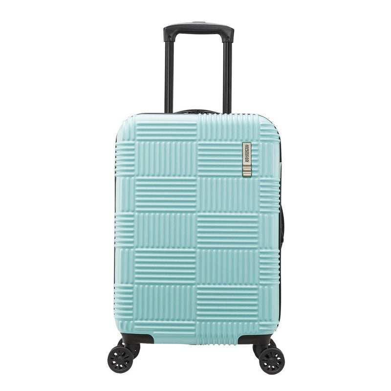 American Tourister NXT Checkered Hardside Carry On Spinner Suitcase - Mint Green (LOCAL PICKUP ONLY)