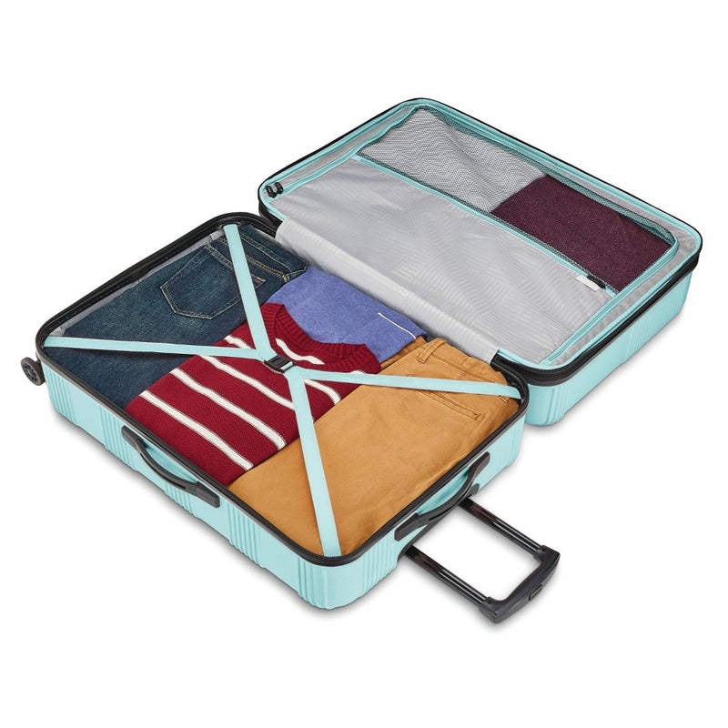 American Tourister NXT Checkered Hardside Carry On Spinner Suitcase - Mint Green (LOCAL PICKUP ONLY)