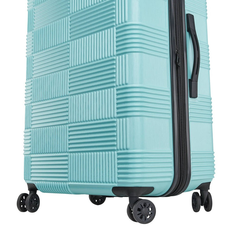 American Tourister NXT Checkered Hardside Carry On Spinner Suitcase - Mint Green (LOCAL PICKUP ONLY)