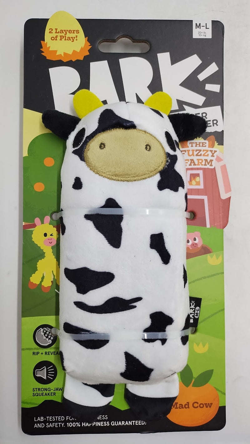 BARK Super Chewer Cow Dog Toy - Mad Cow