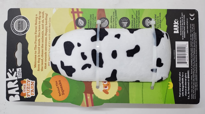BARK Super Chewer Cow Dog Toy - Mad Cow