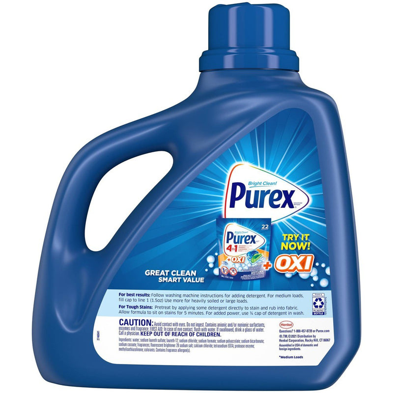Purex with Oxi Liquid Laundry Detergent - 128 fl oz/85ct