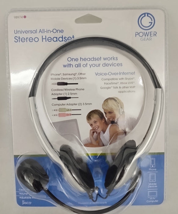 Power Gear Universal All-in-One Stereo Wired Headset