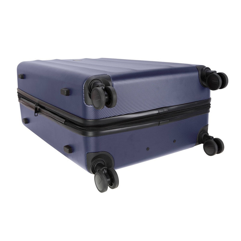 Skyline Hardside Large Checked Spinner Suitcase - Navy Peony (LOCAL PICKUP ONLY)