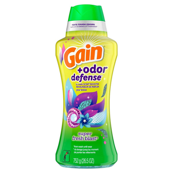 Gain Odor Defense Fireworks In-Wash Scent Booster - Super Fresh Blast - 26.5oz