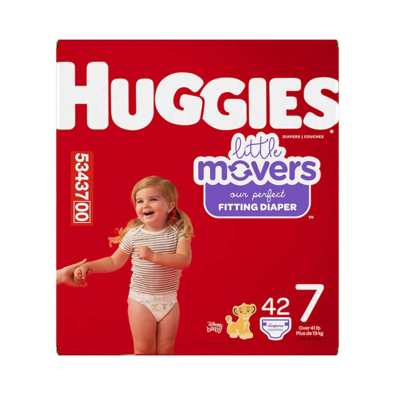 Huggies Little Movers Baby Disposable Diapers Size 7 - 42ct
