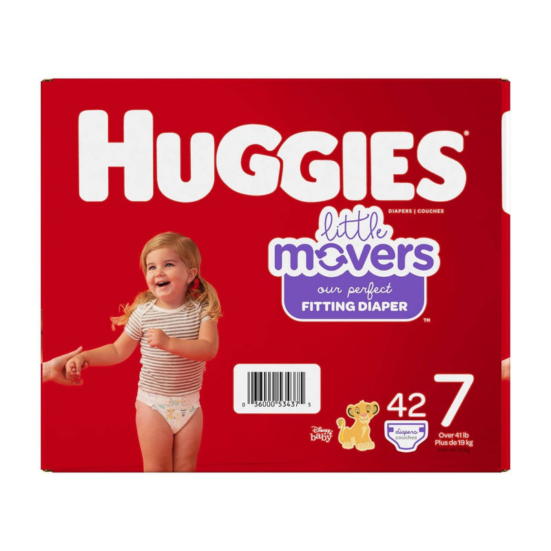 Huggies Little Movers Baby Disposable Diapers Size 7 - 42ct