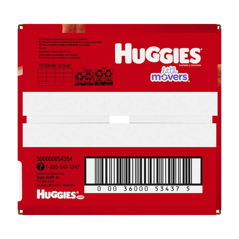 Huggies Little Movers Baby Disposable Diapers Size 7 - 42ct