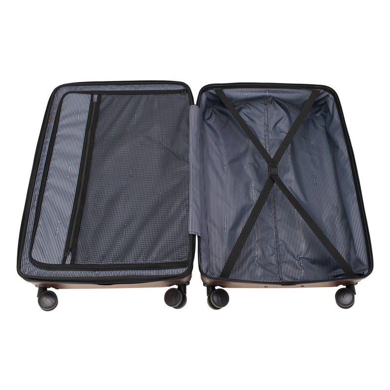 Skyline Hardside Large Checked Spinner Suitcase - Brandy Brown (LOCAL PICKUP ONLY)