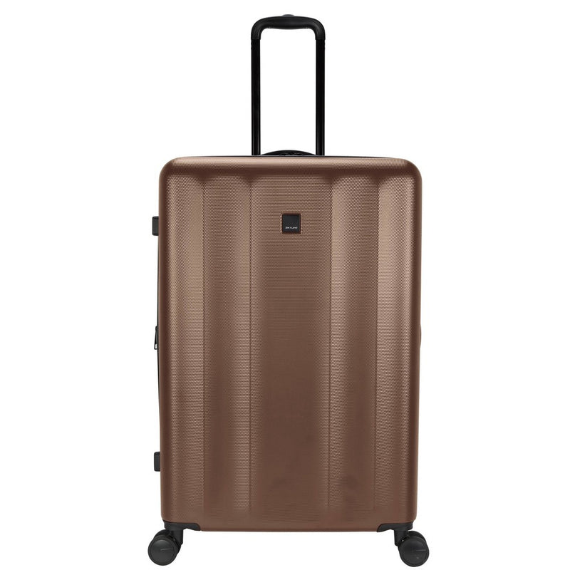 Skyline Hardside Large Checked Spinner Suitcase - Brandy Brown (LOCAL PICKUP ONLY)