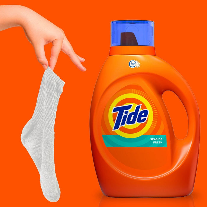 Tide Seaside Fresh HE Compatible Liquid Laundry Detergent - 92 fl oz