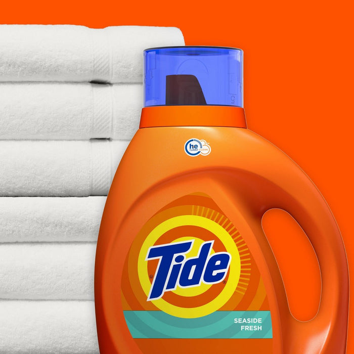 Tide Seaside Fresh HE Compatible Liquid Laundry Detergent - 92 fl oz