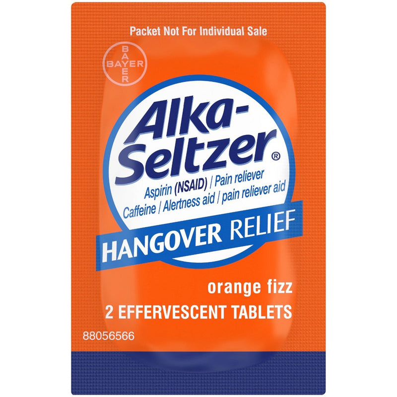 Alka-Seltzer Hangover Relief Effervescent Tablets Formulated for Fast Relief of Headaches, Body Aches and Mental Fatigue - 20ct