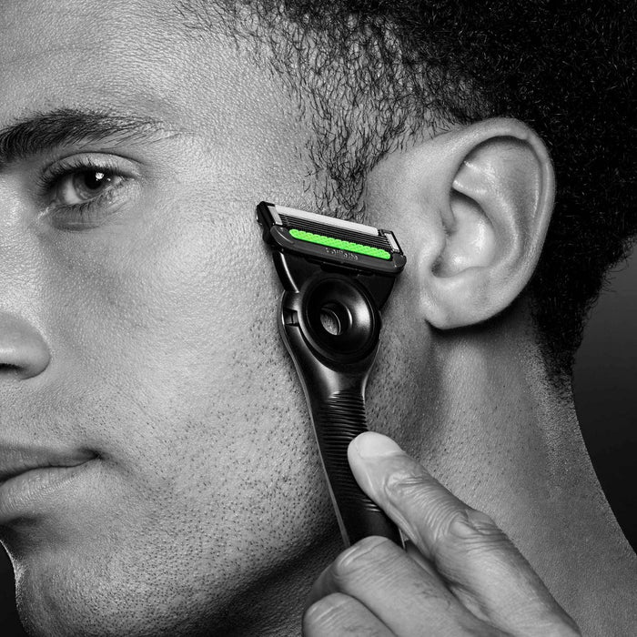 GilletteLabs Razor Blade Refills by Gillette - Compatible with Exfoliating Razor and Heated Razor - 4ct