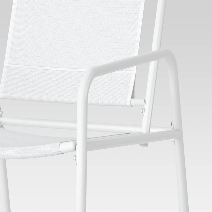 3pc Metal Patio Bistro Set, Outdoor Furniture Set - White - Room Essentials™ (LOCAL PICKUP ONLY)