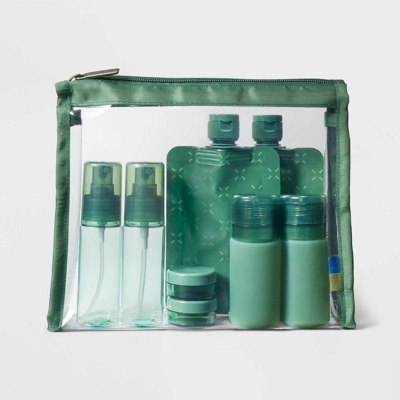 Deluxe Travel Bottle Set Dark Ivy - Open Story™