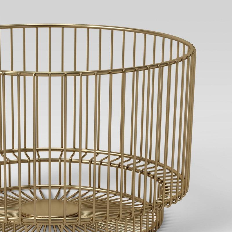 18" x 11" Metal Wire Basket with Gold Finish - Project 62™ (LOCAL PICKUP ONLY)