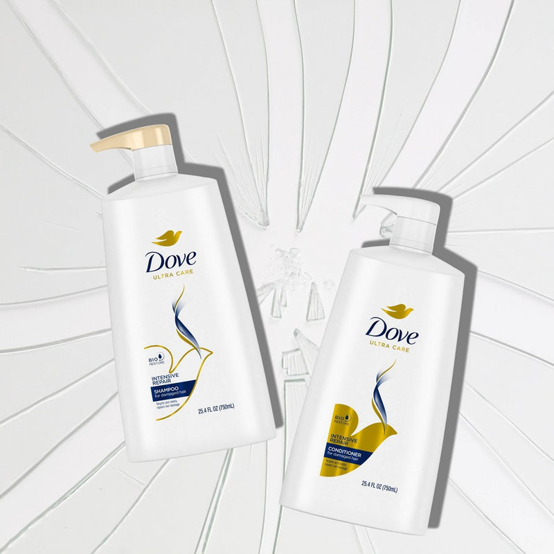 Dove Beauty Nutritive Solutions Strengthening Shampoo with Pump for Damaged Hair Intensive Repair - 25.4 fl oz