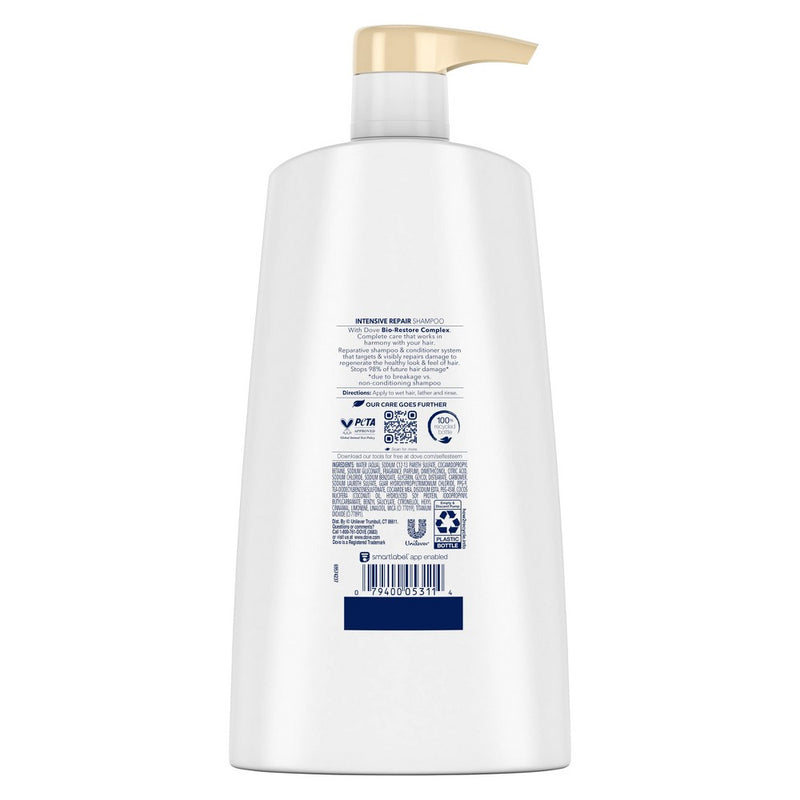 Dove Beauty Nutritive Solutions Strengthening Shampoo with Pump for Damaged Hair Intensive Repair - 25.4 fl oz