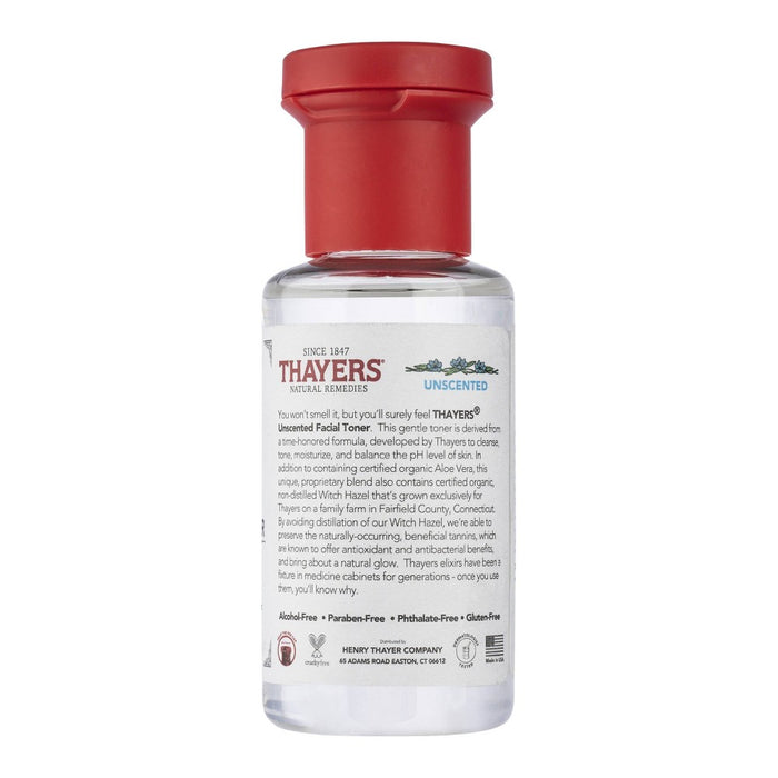 Thayers Natural Remedies Unscented Witch Hazel Alcohol Free Facial Toner - 3 fl oz