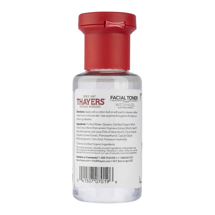 Thayers Natural Remedies Unscented Witch Hazel Alcohol Free Facial Toner - 3 fl oz