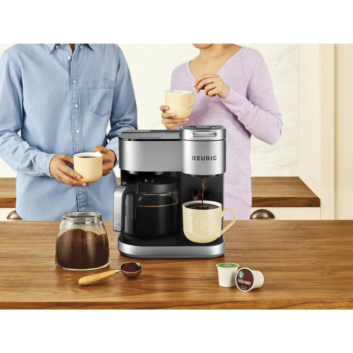 Keurig K-Duo Special Edition Single-Serve K-Cup Pod & Carafe Coffee Maker - Silver