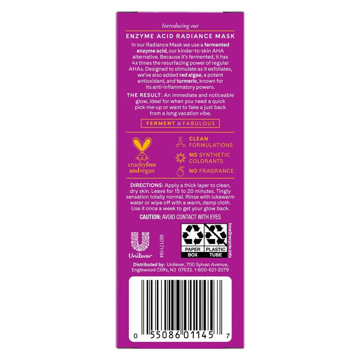 Ferver Fermented Enzyme Radiance Face Mask - 1 fl oz