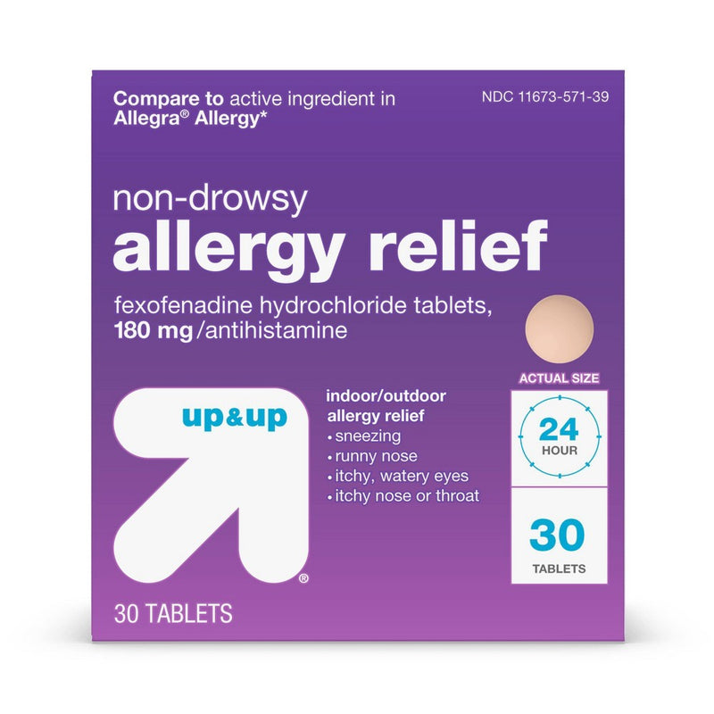 Fexofenadine Hydrochloride Allergy Relief Tablets - 30ct - up & up™